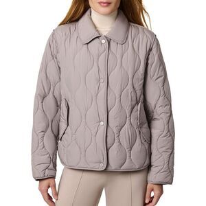 Bernardo Womens  Short Quilt Coat